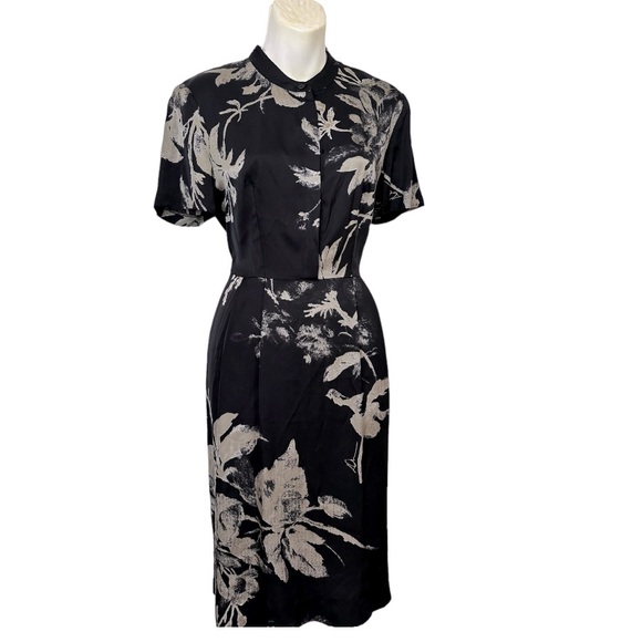 Donna Karan floral print career dress size 4 - Picture 2 of 7